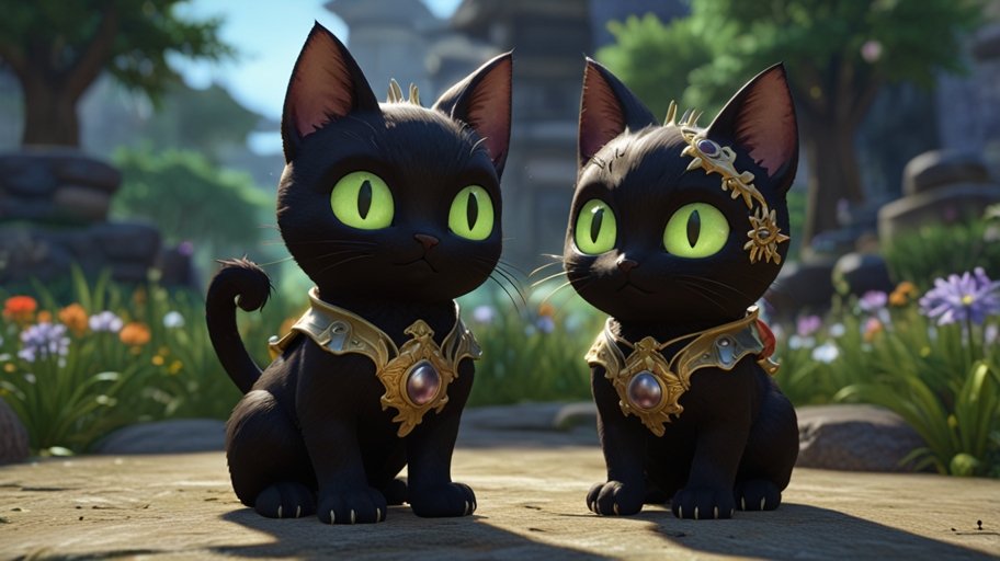 Black Kitten Lunala Doli FFXIV