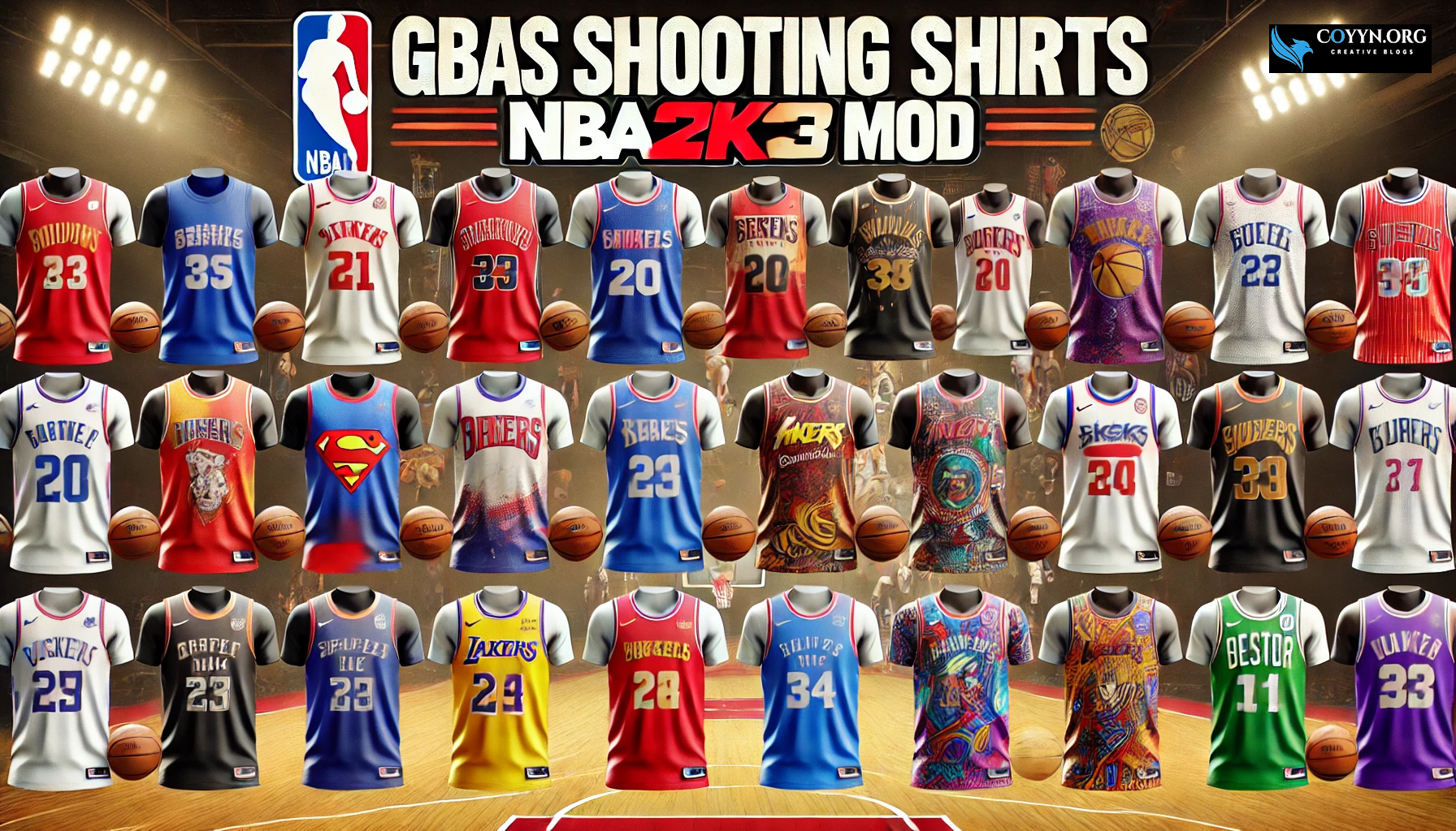 GBAS Shooting Shirts NBA 2K23 Mod